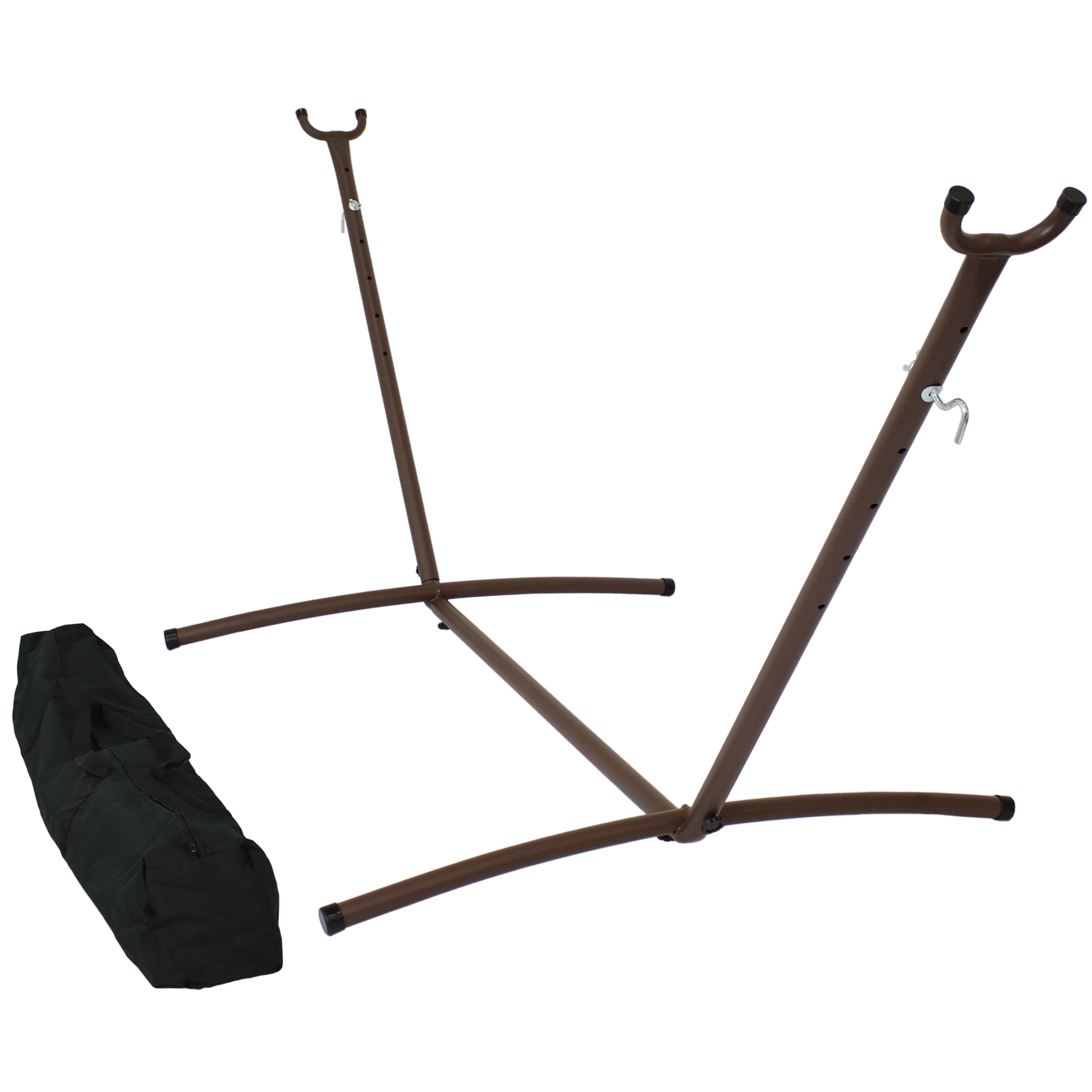 Sunnydaze Decor, Brazilian Hammock Stand with Case - Bronze, Color Orange, Capacity 400 lb, Material Steel, Model# UN9HS-Bronze